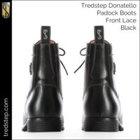 Donatello Paddock Boots Front Lace Black - Image 3