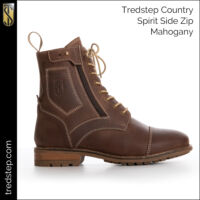 Spirit Side Zip Country Boots Mahogany - Image 4